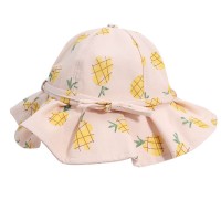 Hot Sale 52cm-54cm Children Size Bow-tied Bucket Hat Cotton Bucket Hat