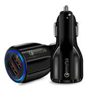 Qc3.0 Car Charger USB fast mobile phone charger intelligent Vehicle Mobile Charger